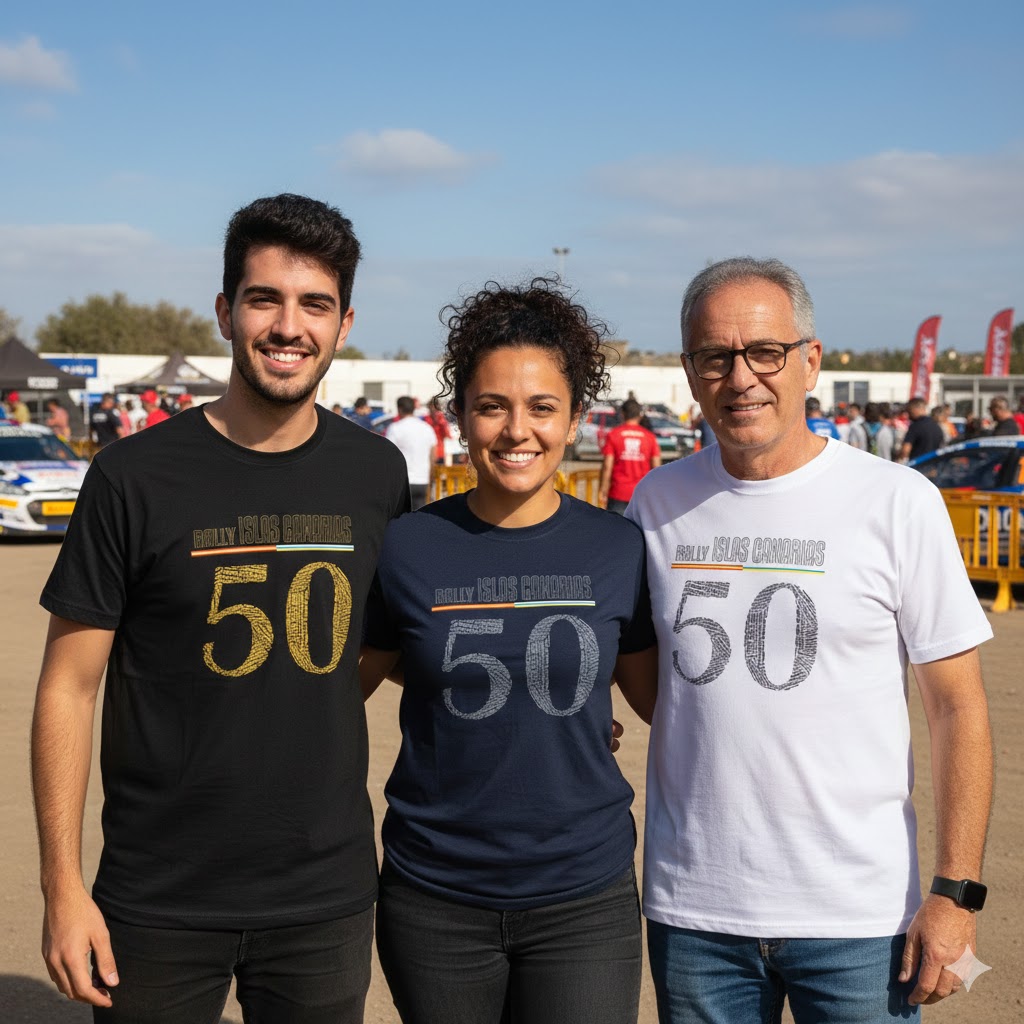 Camiseta 50 aniversario del Rallye Islas Canarias